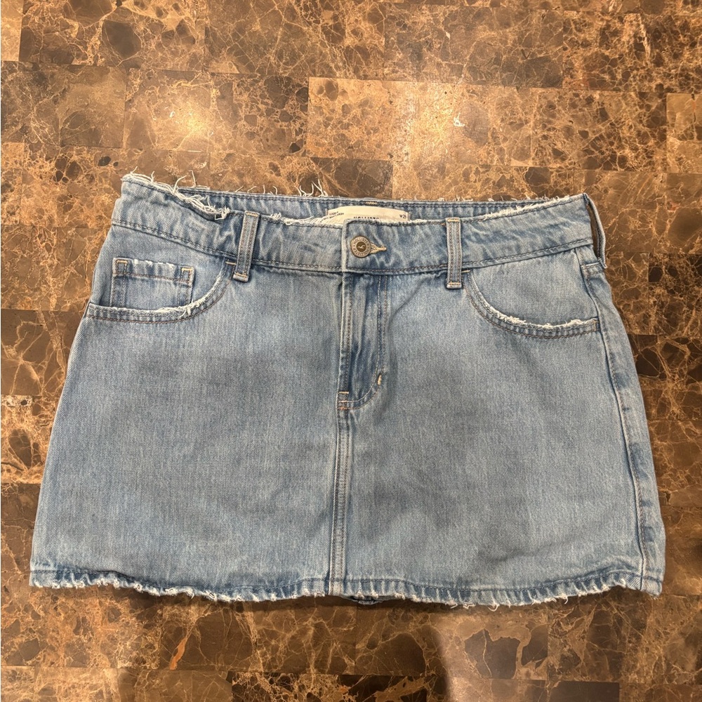 Hollister Blue Mini Skirt Casual Style